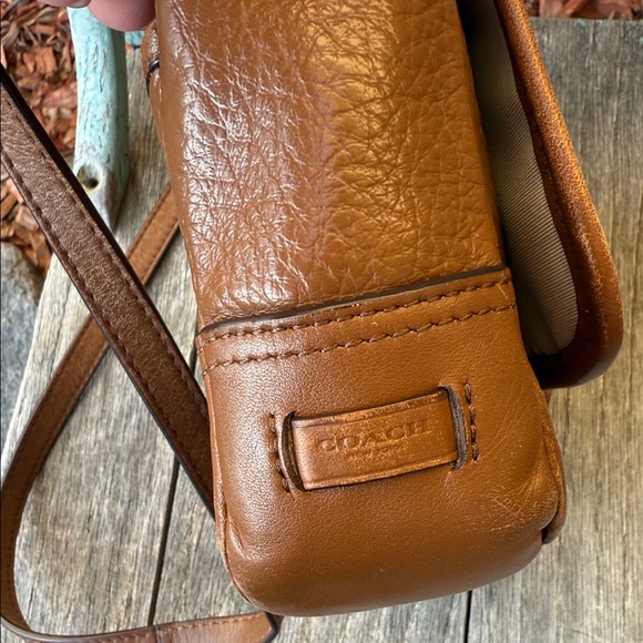 Coach Hadley w/ Brown Pebbled & Smooth Leather Crossbody Bag~ pls read! - Picture 16 of 16